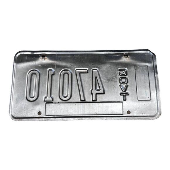 Vintage 1983 Georgia Crisp County Government Collectible License Plate GOVT Tag - Picture 2 of 3